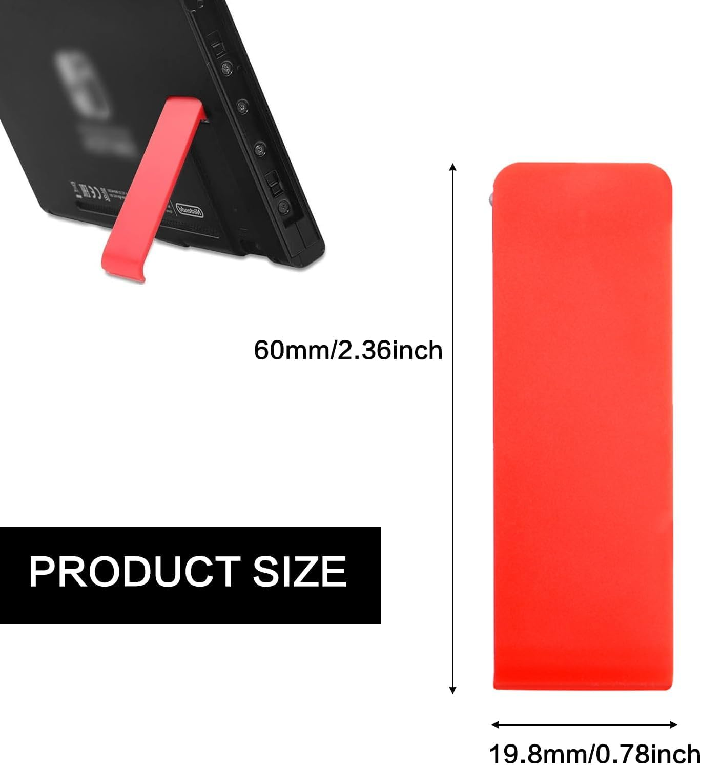 2Pcs Replacement Kickstand for Nintendo Switch Back Stand Replacement Kickstand Backs Shell Holder Bracket Compatible with Switch Console image number 5