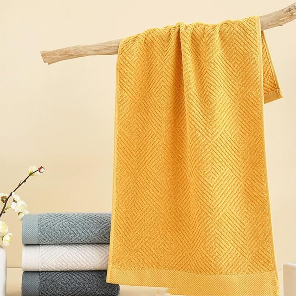 Cawtiuly Hand Towels Set of 4, Weave 100% Terry Cotton Bath Towel Super Soft Highly Absorbent Face Towel for Bathroom 35 * 75 Cm Hotel Spa Quality Absorbent Towels - Green Gray image number 5