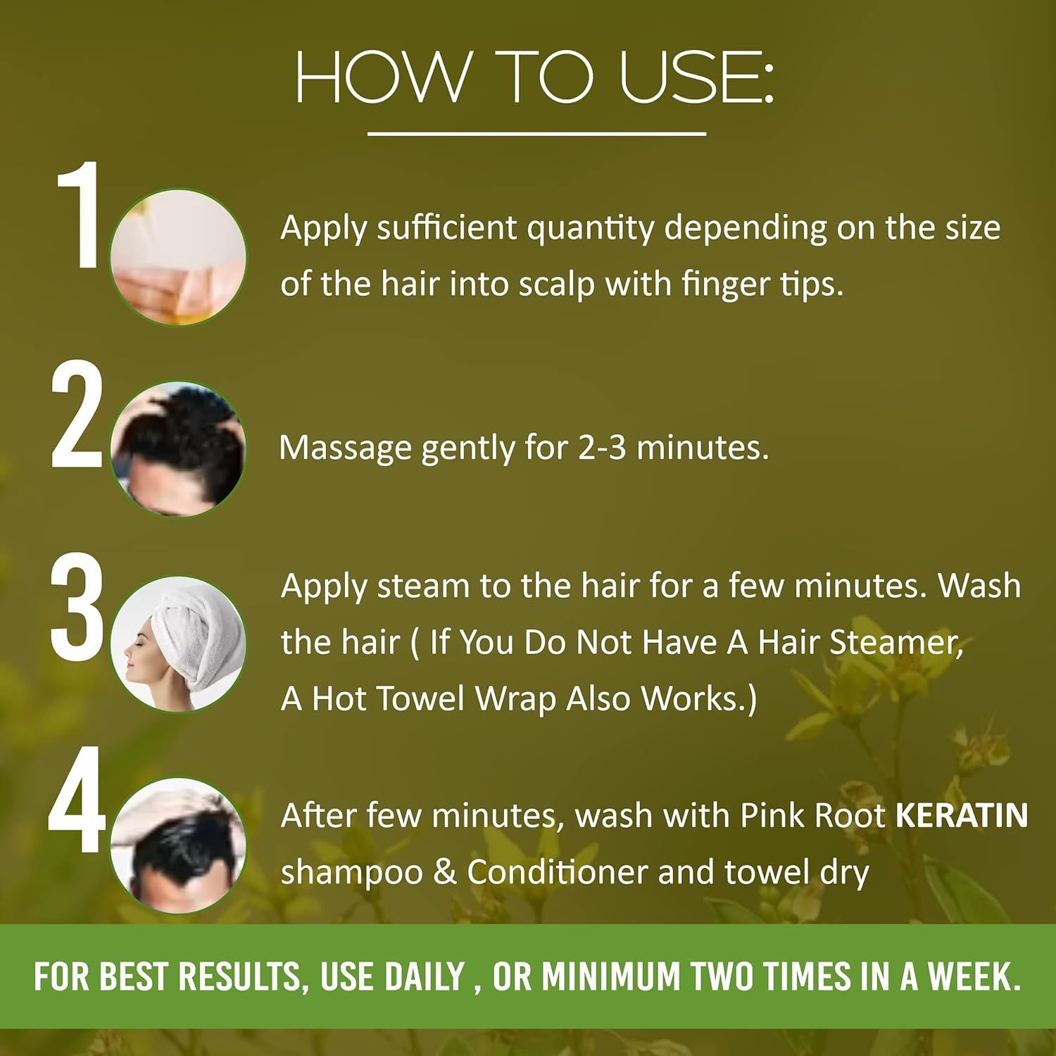 Pink Root Bhringraj Oil 100Ml, Pack of 1 image number 6