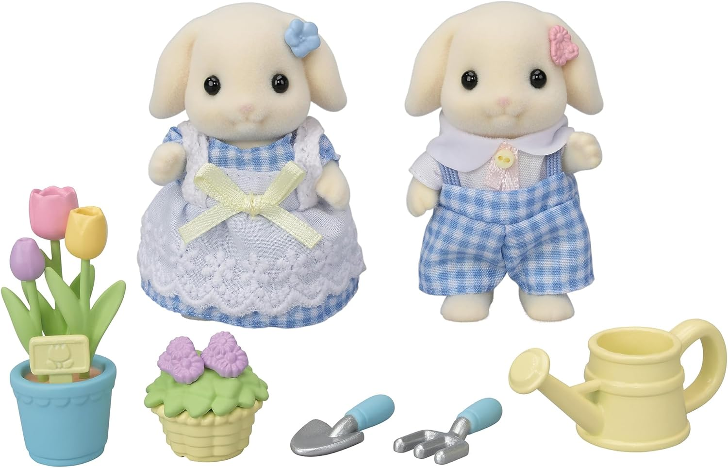 Sylvanian Families - Blossom Gardening Set - Flora Rabbit Sister &