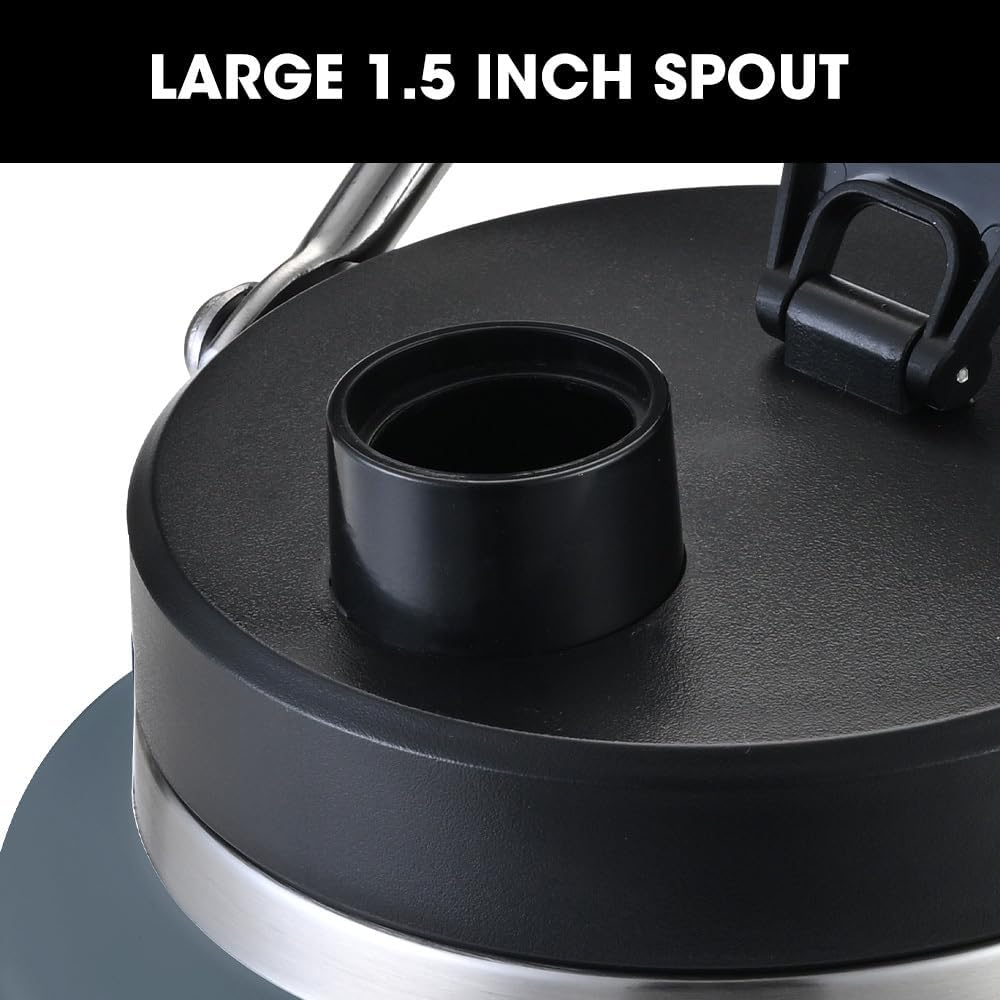 Baumr-Ag 3.8L Double Wall Insulated Stainless Steel Water Bottle, Drink Jug with Handle, Blue image number 4