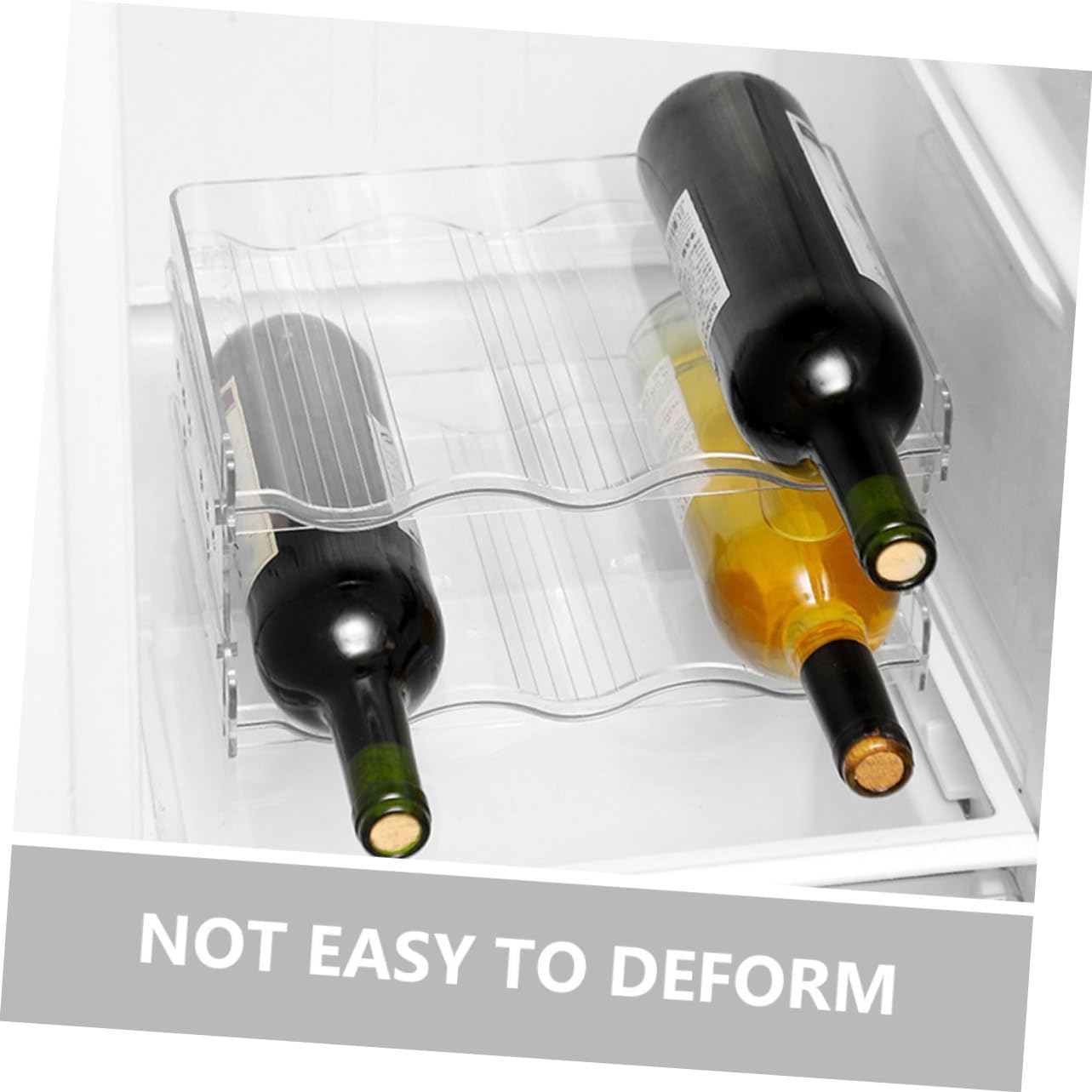 Mikinona Water Bottle Shelf Rack Wine Organizer Wine Storage Rack Stackable Easy to Assemble for Home and Bar image number 1