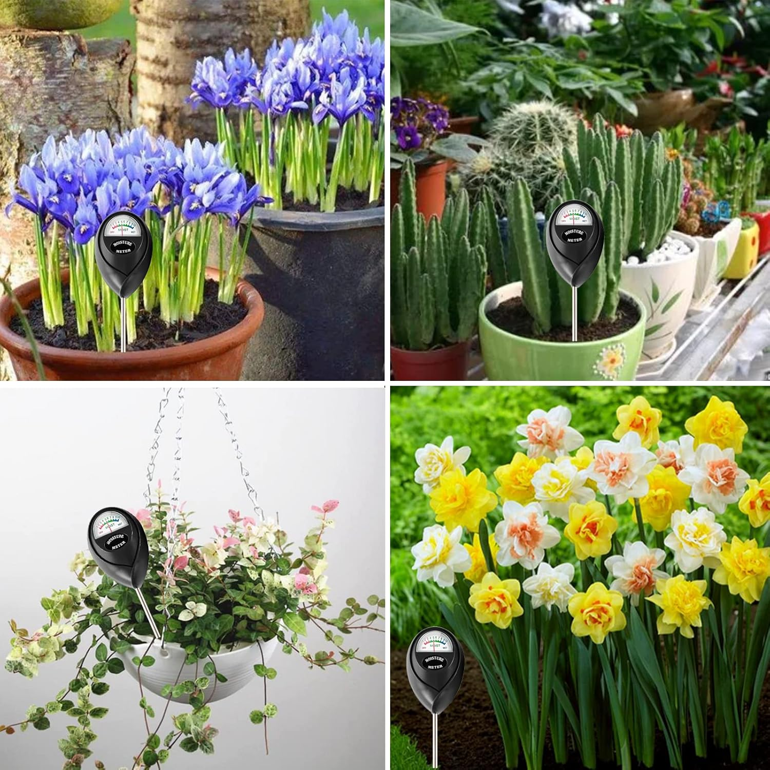 Soil Moisture Meter,Soil Hygrometer for Plants, Soil Water Gauge Meter Indoor Outdoor, Soil Moisture Sensor for Garden, Lawn, Farm Plants Care(Black) image number 6