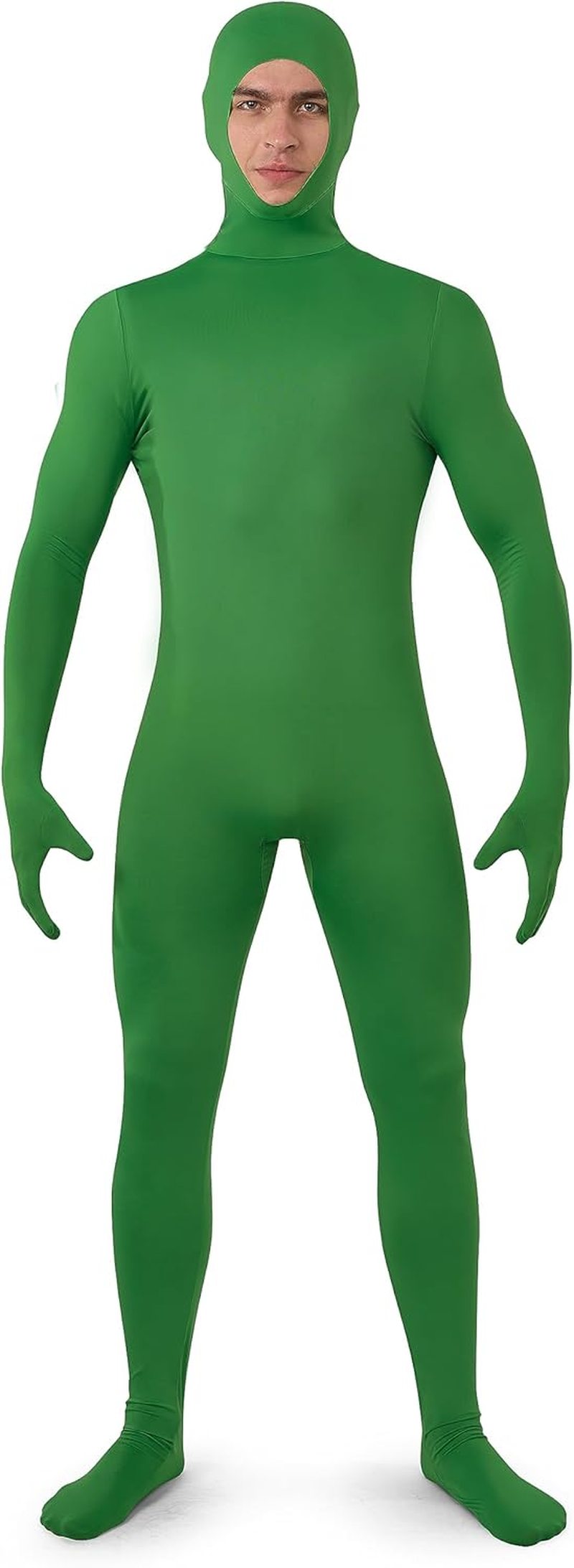 Spooktacular Creations Mens Halloween Costume Open Face Bodysuit Jumpsuit, Zentai Costume Bodysuit for Halloween Party image number 3