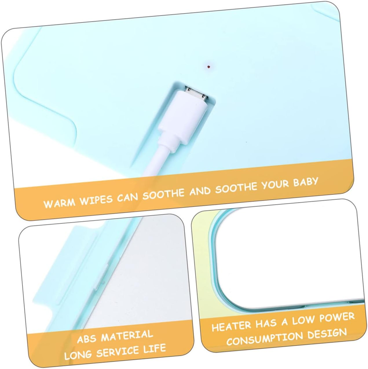 2Pcs Wipe Warmer Portable Travel Heater for Newborn Constant Temperature Wet Tissue Heater image number 3