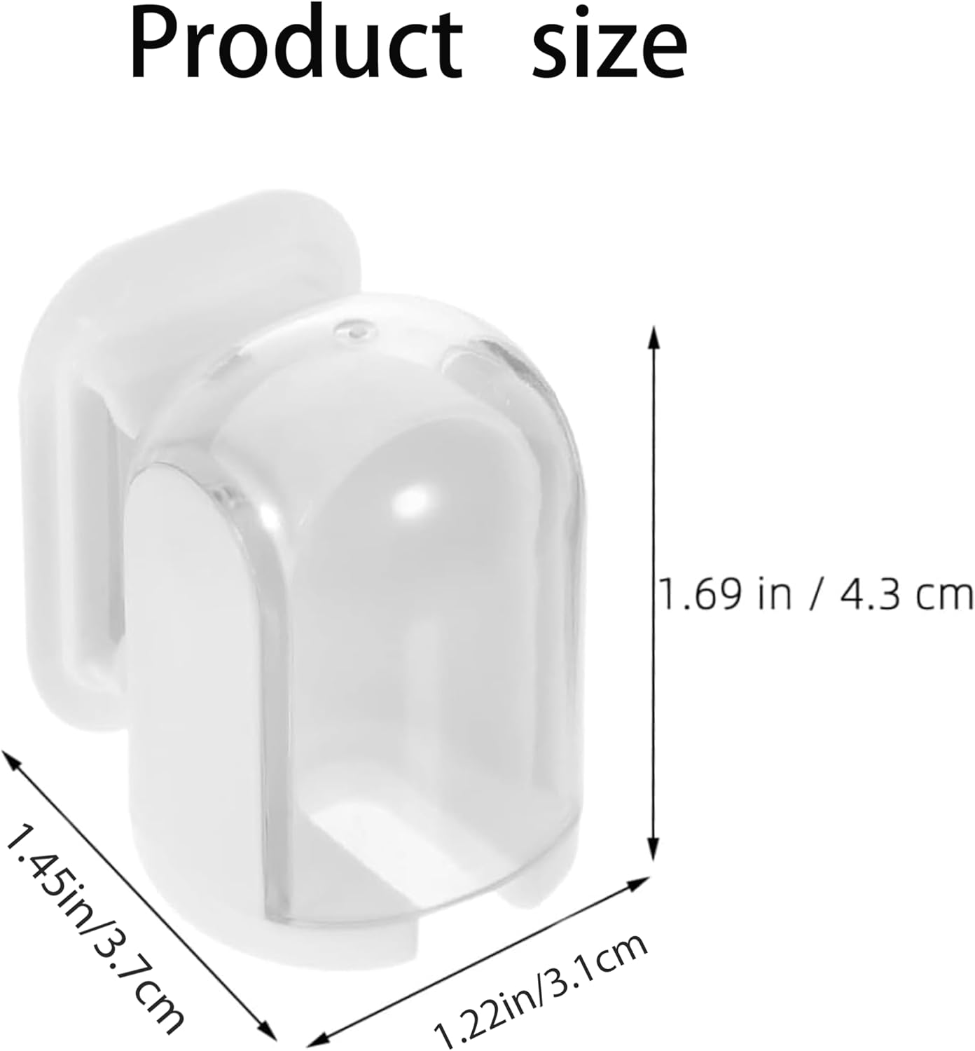 4-Pack Wall Mounted Toothbrush Holder with Cover - Bathroom Storage Rack & Organizer for Manual and Electric Toothbrushes - Self-Adhesive Toothbrush Stand for Shower Use image number 1