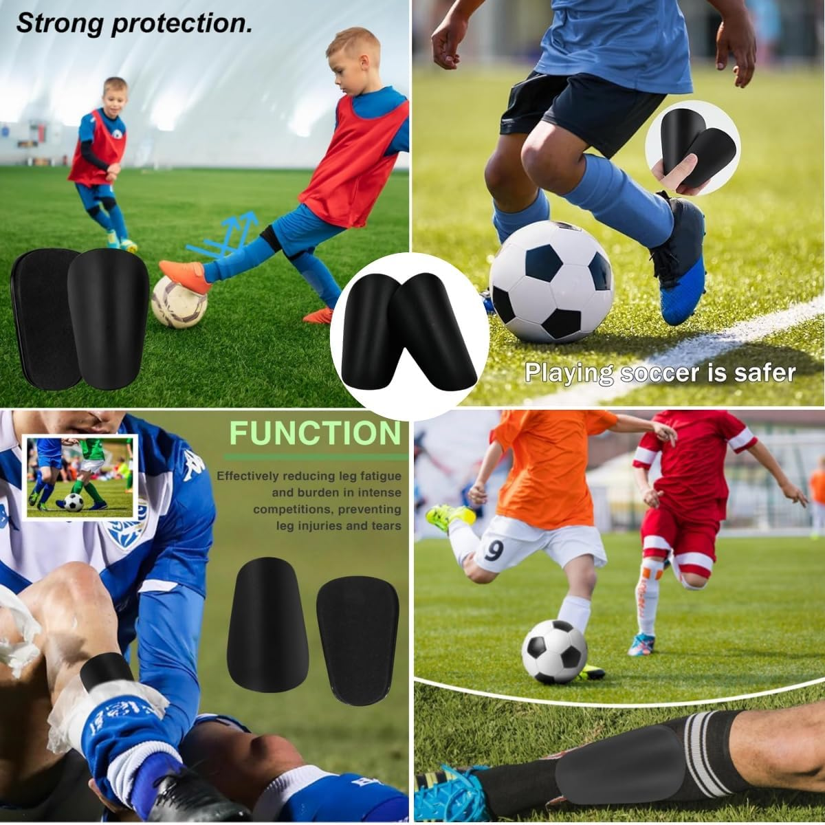 Jindizi Football Super Mini Leg Guard, Anti-Slip Small Protective Equipment Shin Guard, Suitable for Teenagers and Adults, Light and Comfortable, 2 Pcs image number 5