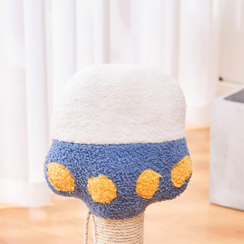 Play Indoor Cat Tree with Natural Sisal, Protect Your Furniture, Cat Scratching Post with Hanging Ball Toy for Cats Kittens Rest image number 4