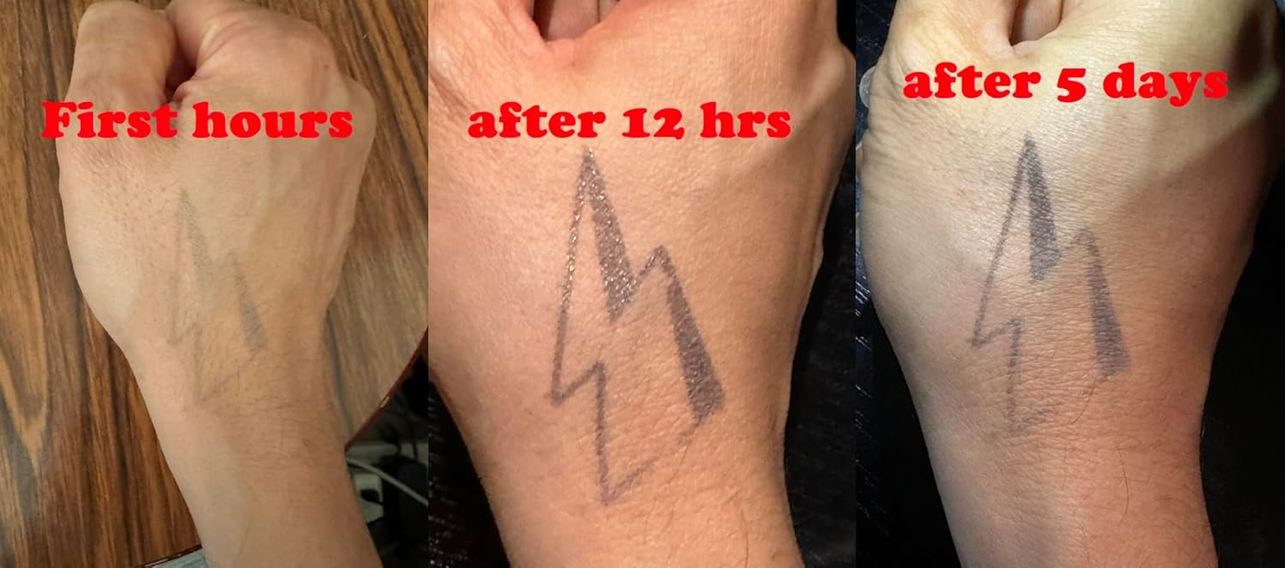 X2 SAK YANT "LOTUS" Thai Thailand Temporary "Herb" Tattoo Sticker Body Art Tattoos Bua Sawan image number 2