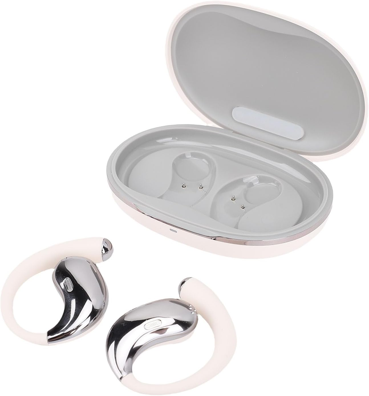 Jectse Multifunctional Translation Earbuds with Clear Sound and Long Battery Life for Language Learning, Business Meetings, White image number 5