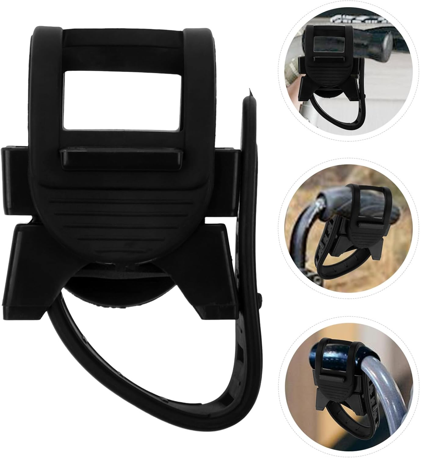 CLISPEED 2Pcs Wheelchair Cane Holder Bracket Crutch Rack Attachment for Mobility Scooters Walkers Elderly Users Convenient Cane Storage image number 1