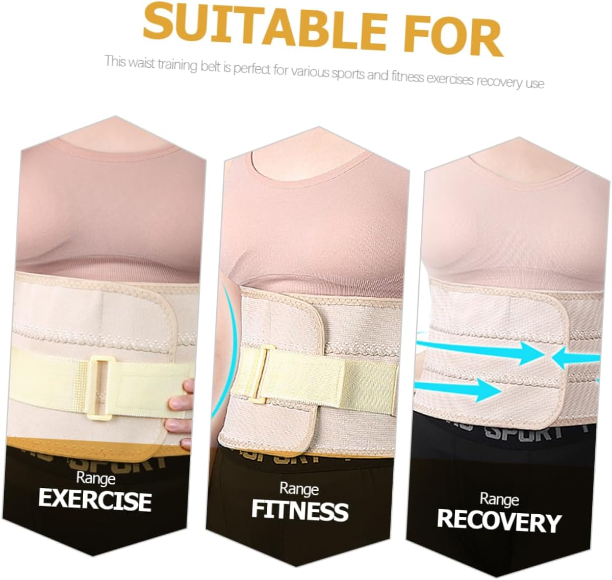 Postpartum Belly Girdle Breathable Waist Trainer for Women Support Band Abdominal Shaping Corset for Postnatal Fitness Activities Pink image number 4