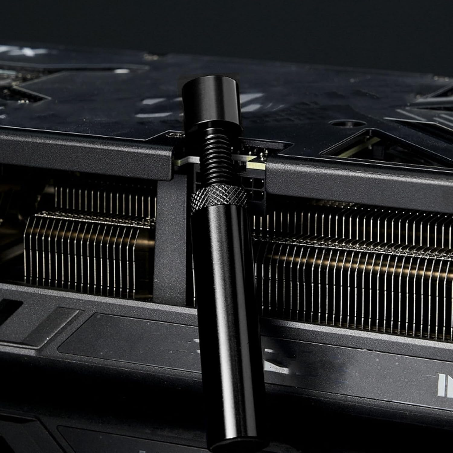 Graphics Card Support Bracket, GPU Bracket, Height Adjustable Graphics Card Support Graphics Card anti Sag Bracket with Magnet and Rubber Pads. (Black) image number 5