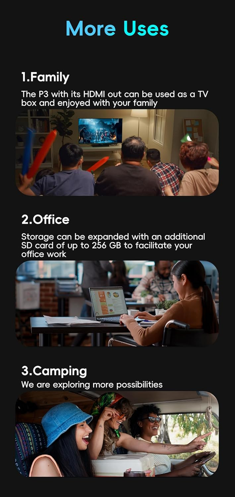 OTTOCAST P3 2025 Carplay AI Box Wireless Carplay Android Auto Video Adapter,Support HDMI Output