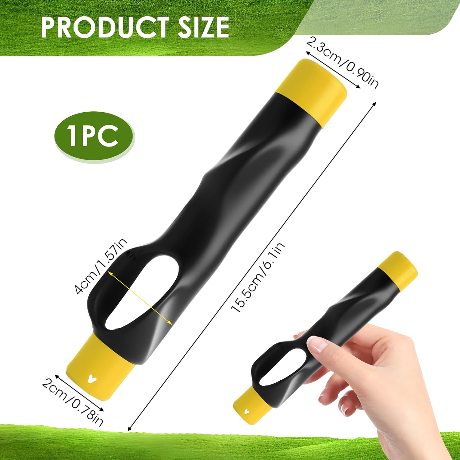 Bushhaven Golf Grip Trainer, Yellow Professional Golf Training Aid for Indoor & Outdoor Practice, Ideal Golf Club Attachment for Beginners & Advanced Players to Correct Hand Positioning image number 6