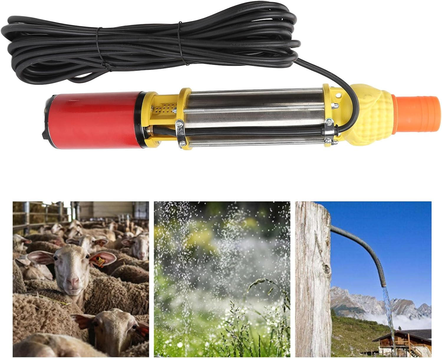 Cryfokt High Performance Stainless Steel DC Submersible Pump, Brushless Solar Pump for Irrigation Systems, &sup3;/H, Lifting Height 20 Meters image number 4