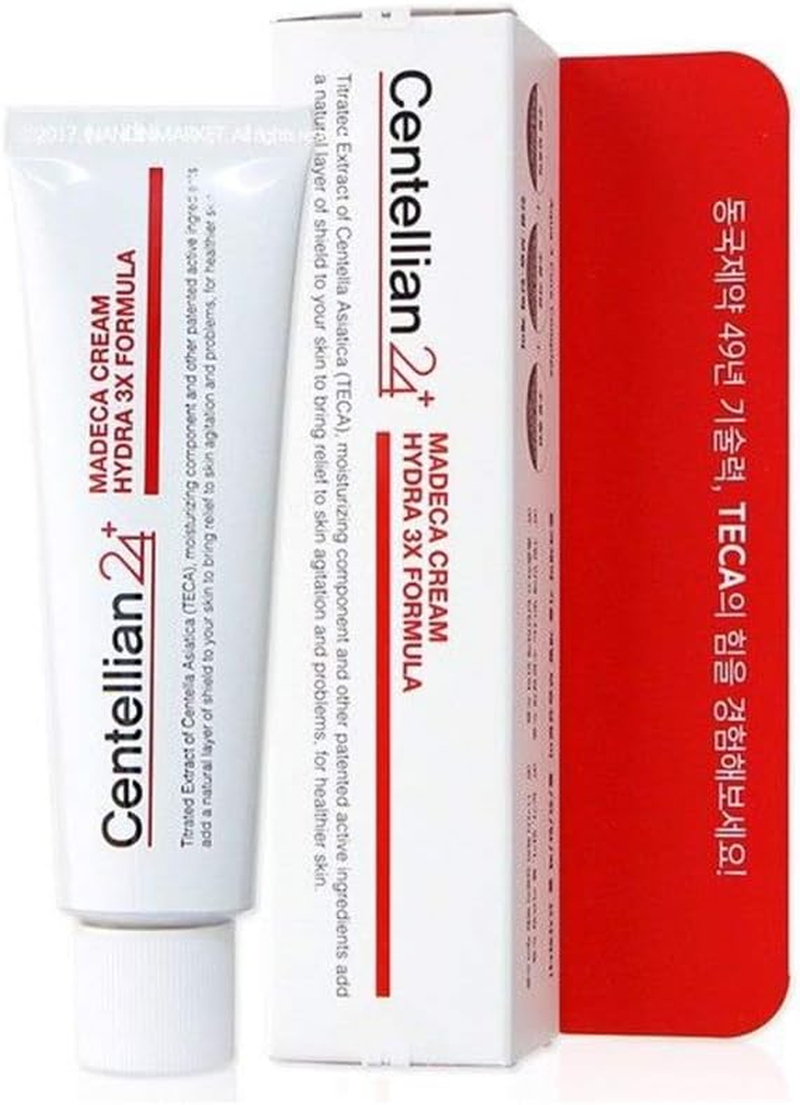 Centellian24 Madeca Facial Moisturizing Cream_Hydra 3X Formula, Centella Asiatica Teca Skin Renewal Moisturizer 50Ml/1.69 Fl. Oz, Made in Korea