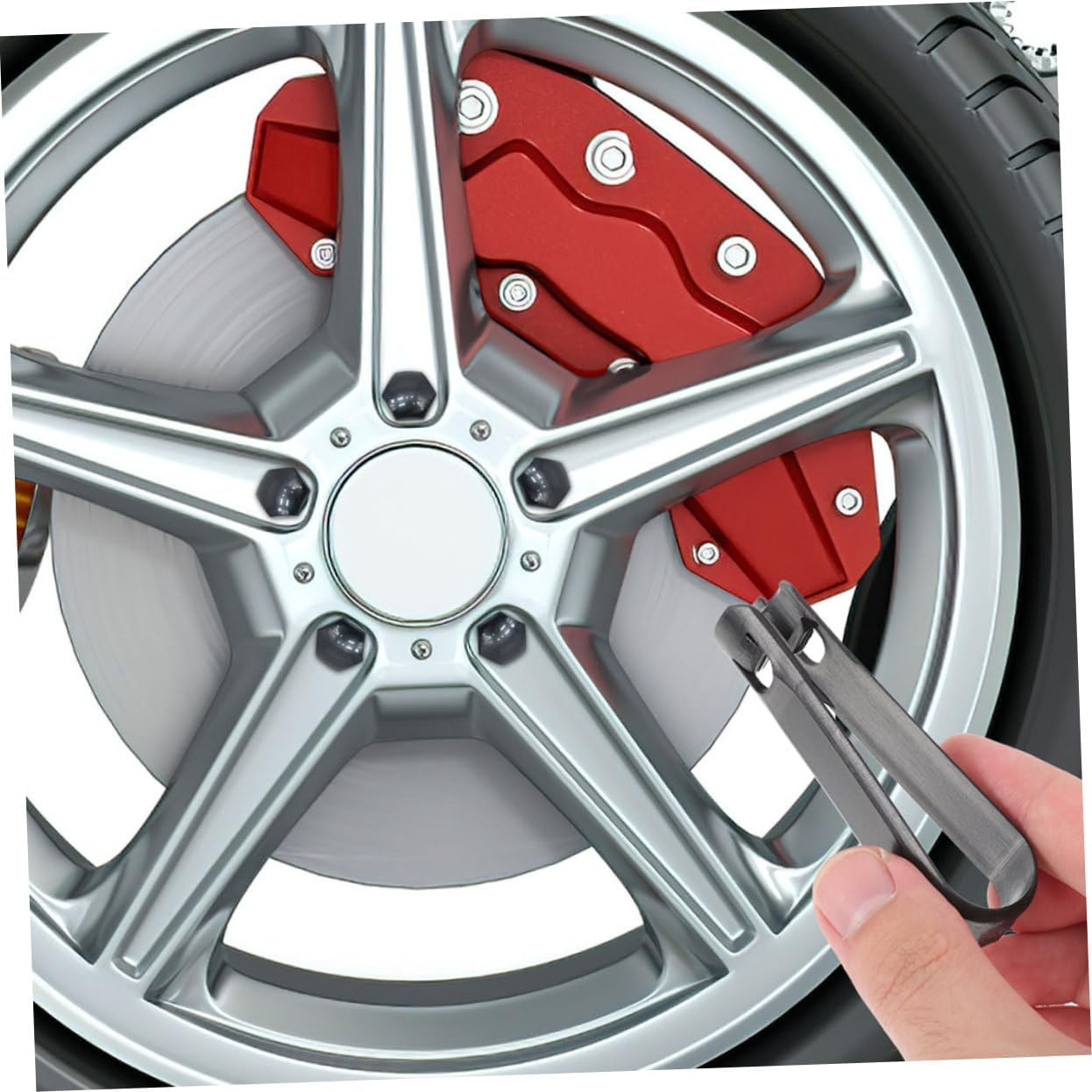 GLEAVI 40Pcs Car Wheel Nut Caps Tyre Accessories Wheel Nut Covers Fit Rim Bolts image number 6