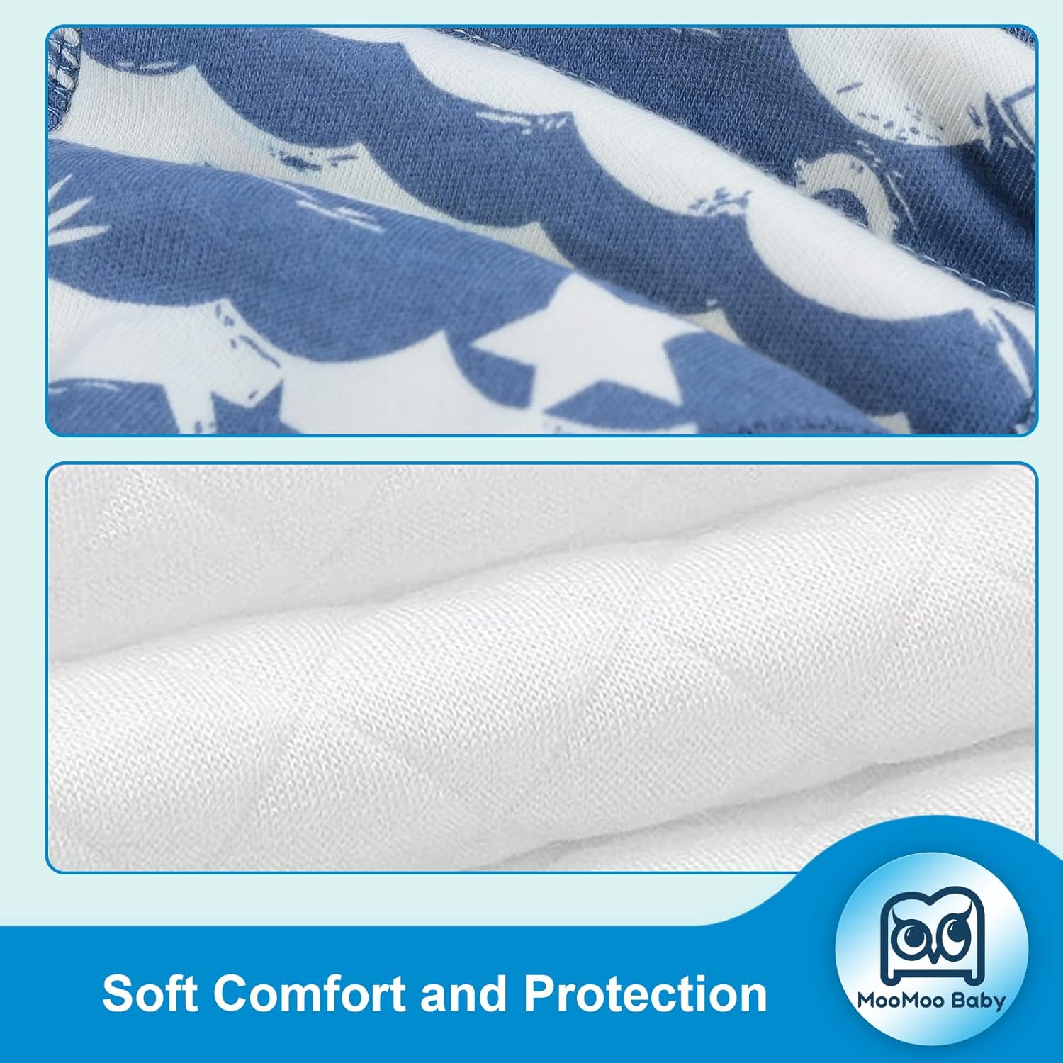 Moomoo Baby Potty Training Pants 4 Packs Absorbent Shark Training Pants for Boys and Girls 3T image number 1