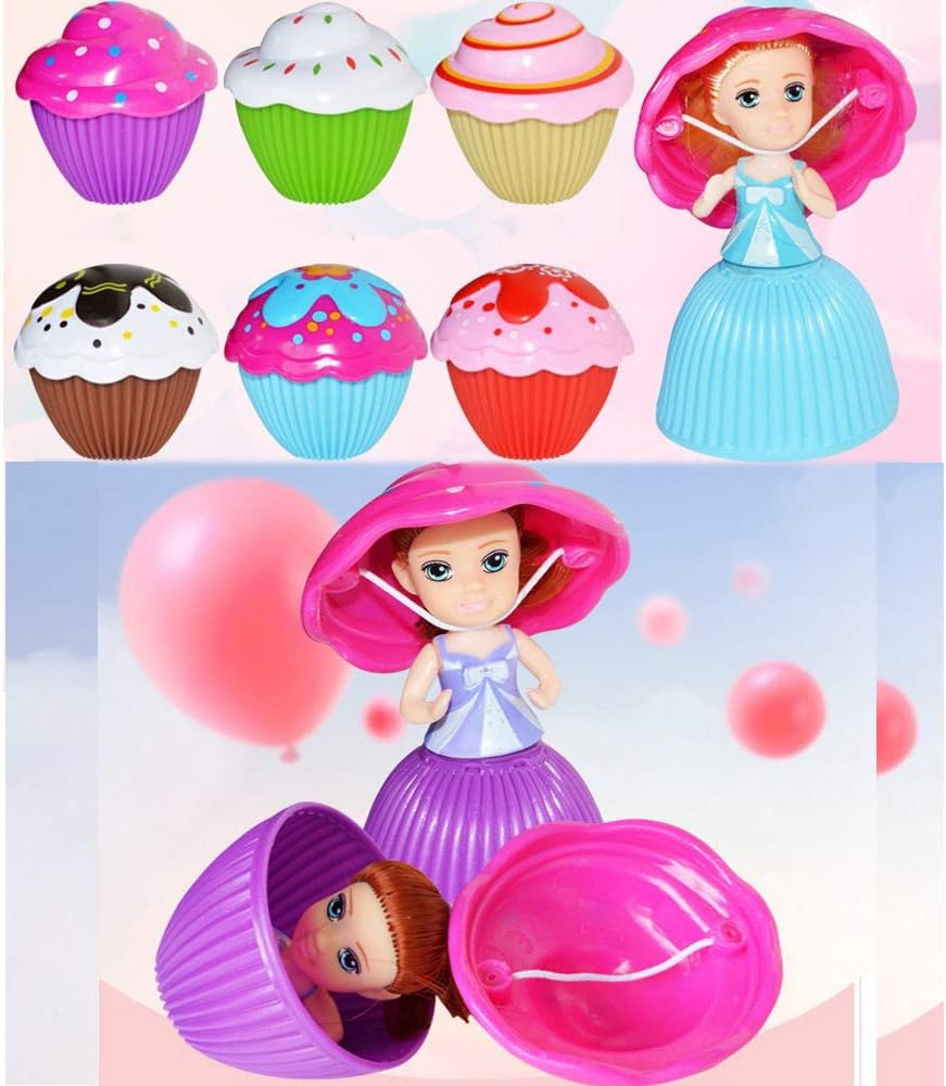 Christoy Beautiful Cake Doll Toy Surprise Cupcake Princess Doll Toys for Children Kid Transformed Scented Girls Funny Game Gift (6PCS)&hellip; image number 2