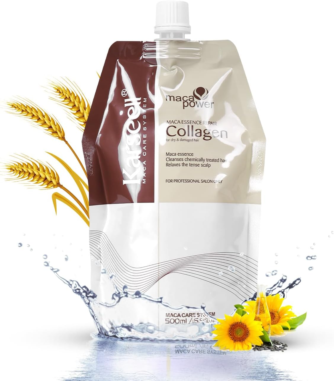 Karseell Hair Treatment, Deep Repairs Conditioner with Argan Oil, for Dry and Damaged Hair 16.9 Oz 500Ml image number 1