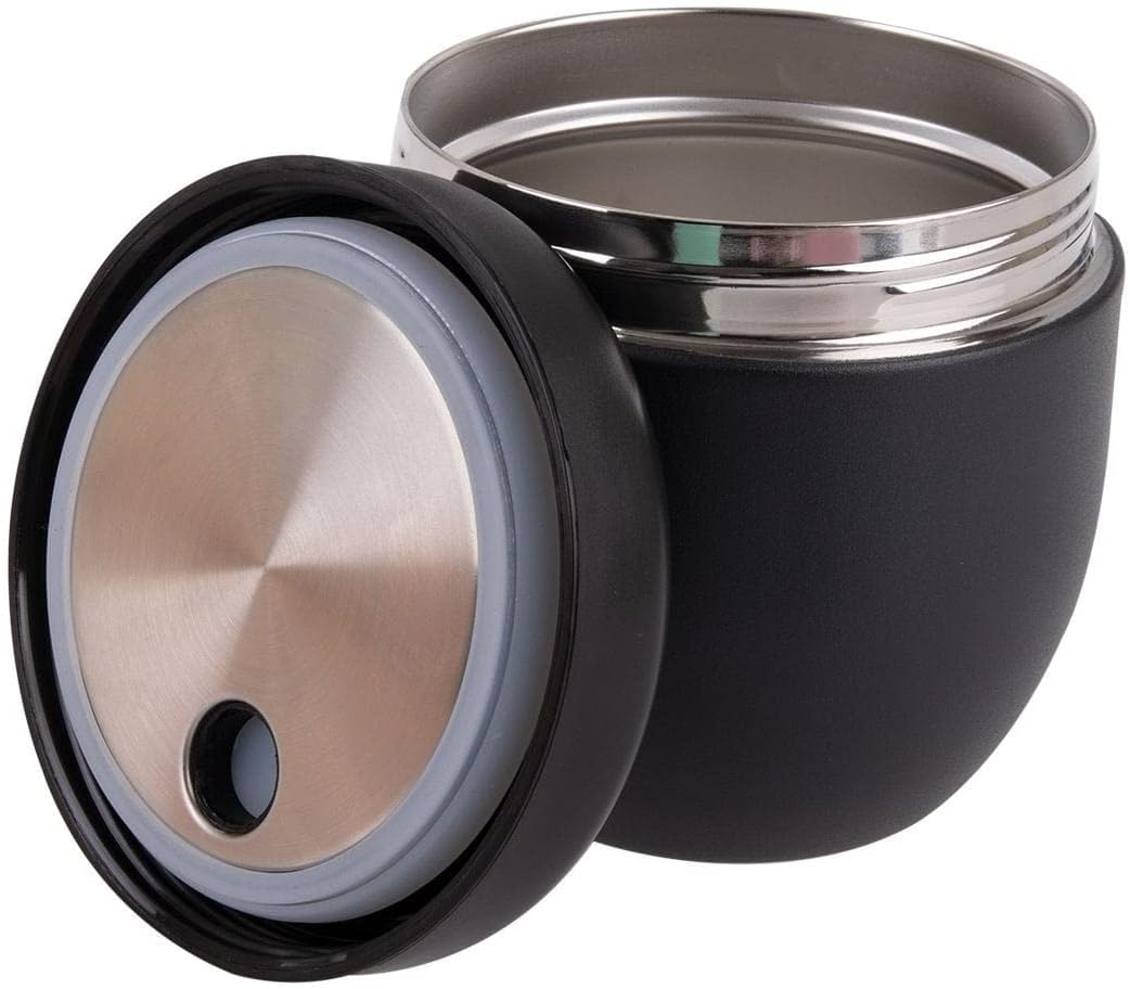 Oasis Stainless Steel Double Wall Insulated Food Pod 470Ml - Black image number 6