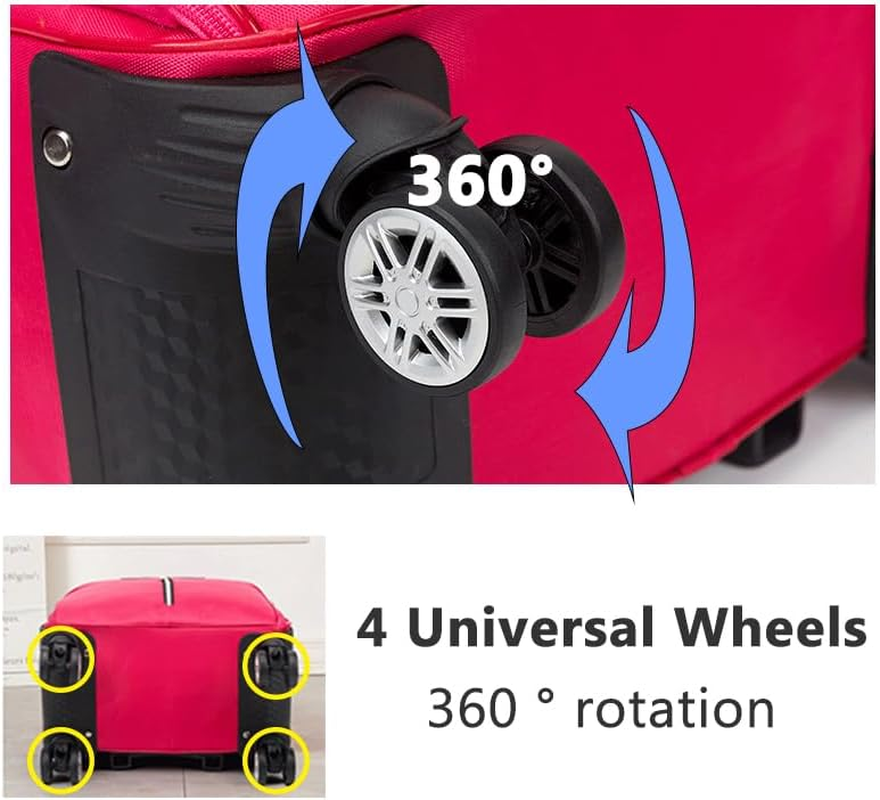 Softside Luggage with Wheels, with 360 Degree Wheels & Retractable Handle ，Suitcase for Travel Business Overnight,Max55L,Perfect for 1-3 Night Trips image number 3