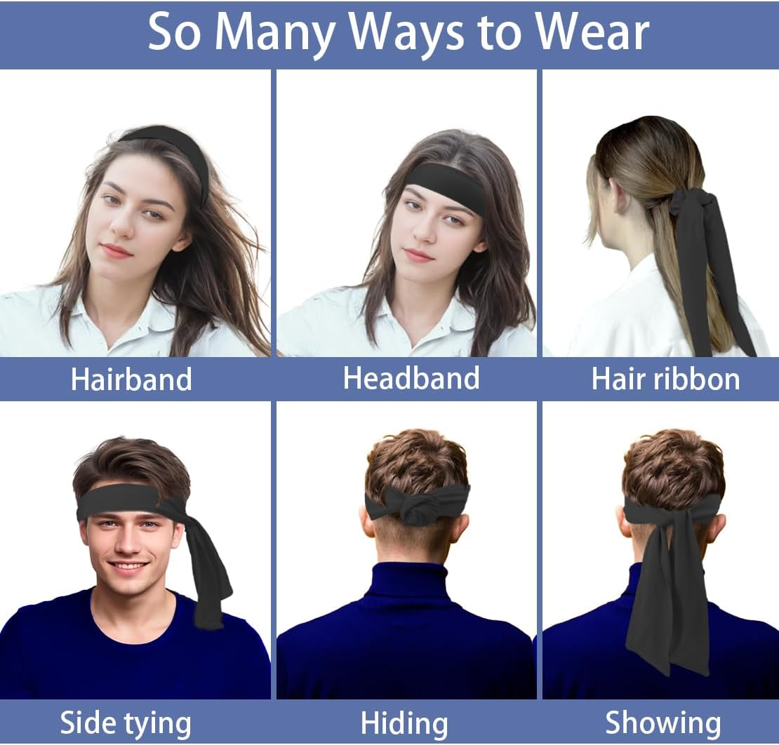 Sport Tie Headbands Tennis Head Tie for Men Women Sports Fans Ninja Soccer Basketball Teams Head Ties Halloween image number 6