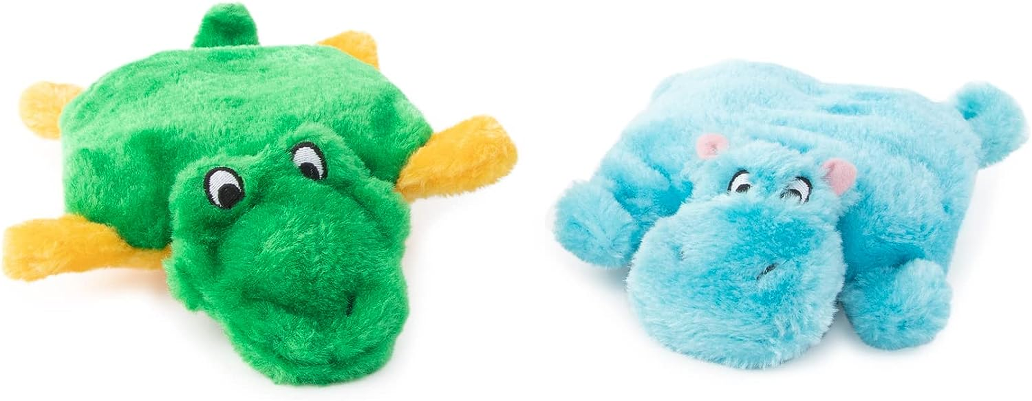 Zippy Paws No Stuffing Plush Dog Toy, 2 Count