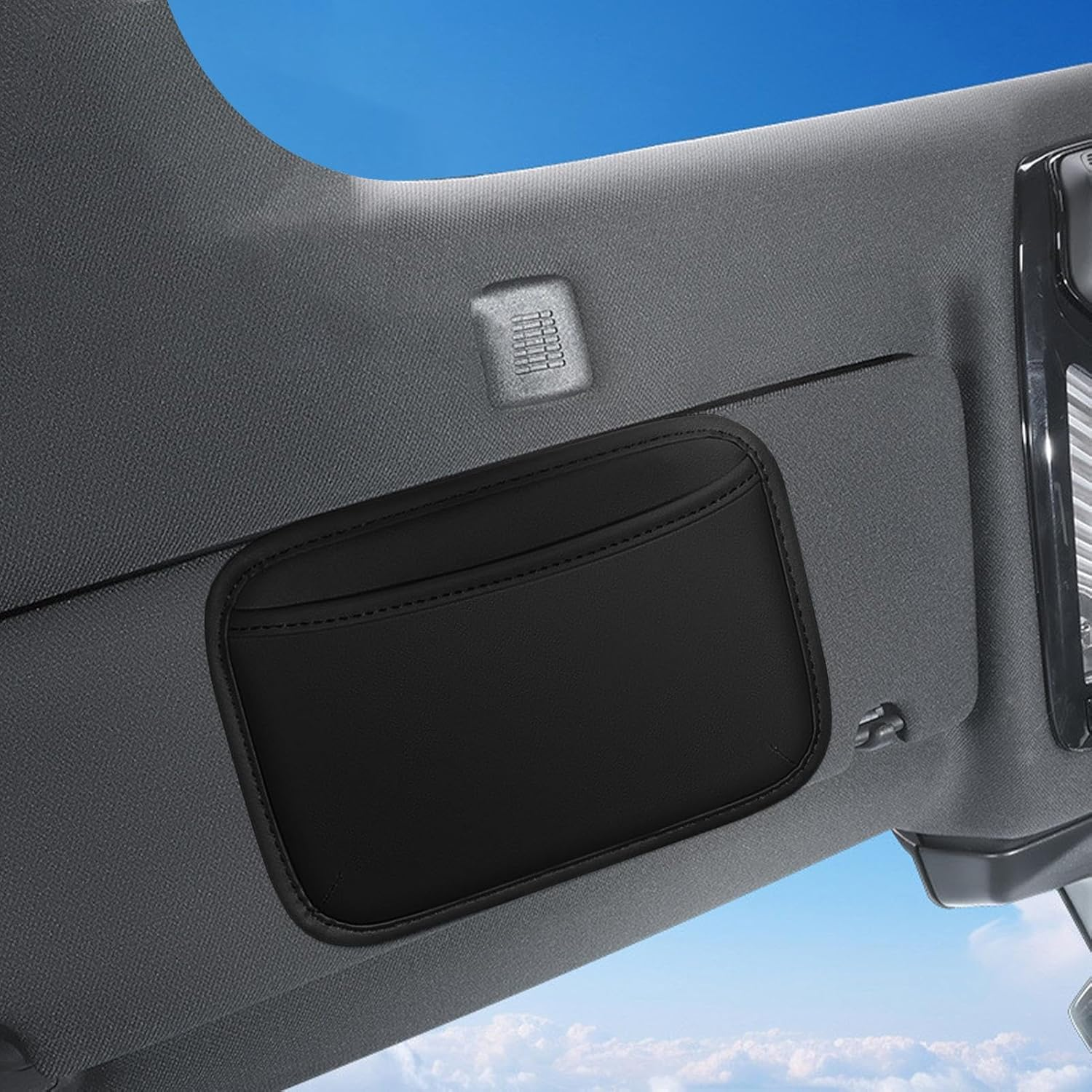 Adhesive Organizer for Car - Adhesive Center Console Storage Pockets | Stylish Car Interior Supplies, Vehicle Cell Phone Pouch for Daily Driving image number 6