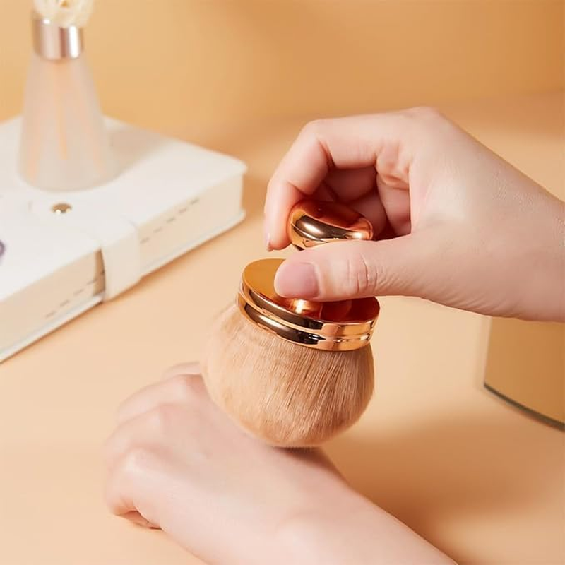 XINYUICEAN Extra Large Body Self Tanner Makeup Brush, Wide-Headed Self Tanning Kabuki Blend Brush for Powder, Blusher, Foundation, Bronzer, Self Tan Face, Body, Leg and Back Applicator (Black)