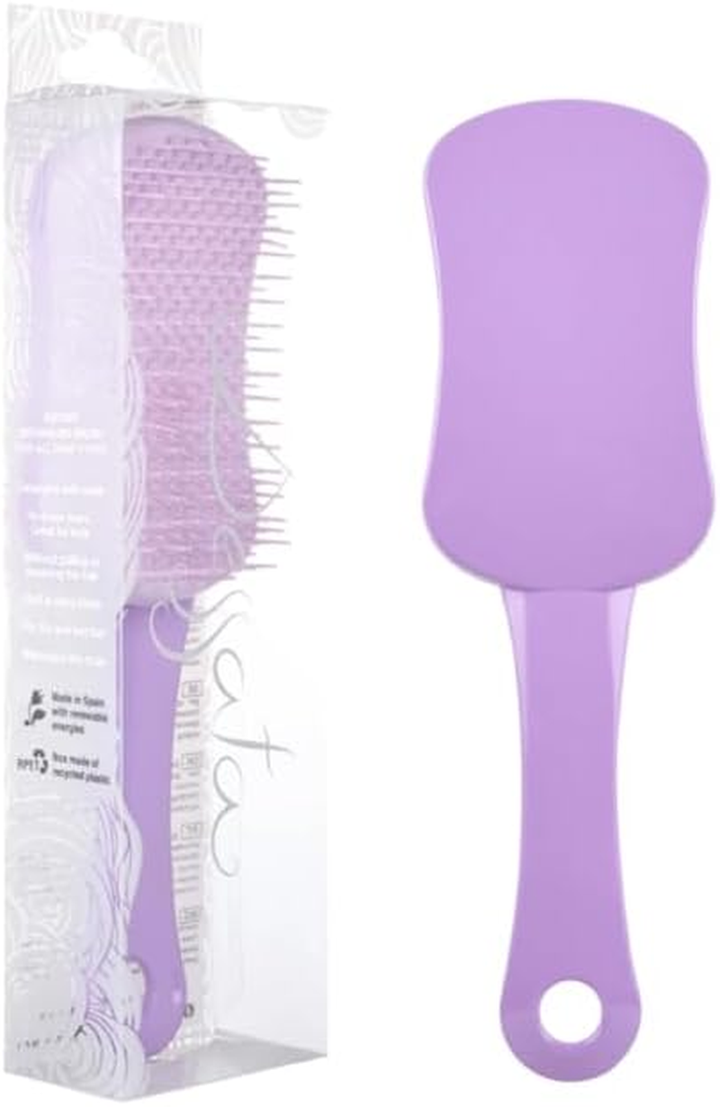 DESSATA Detangling Anti-Tangle Hair Brush with Handle Purple image number 2
