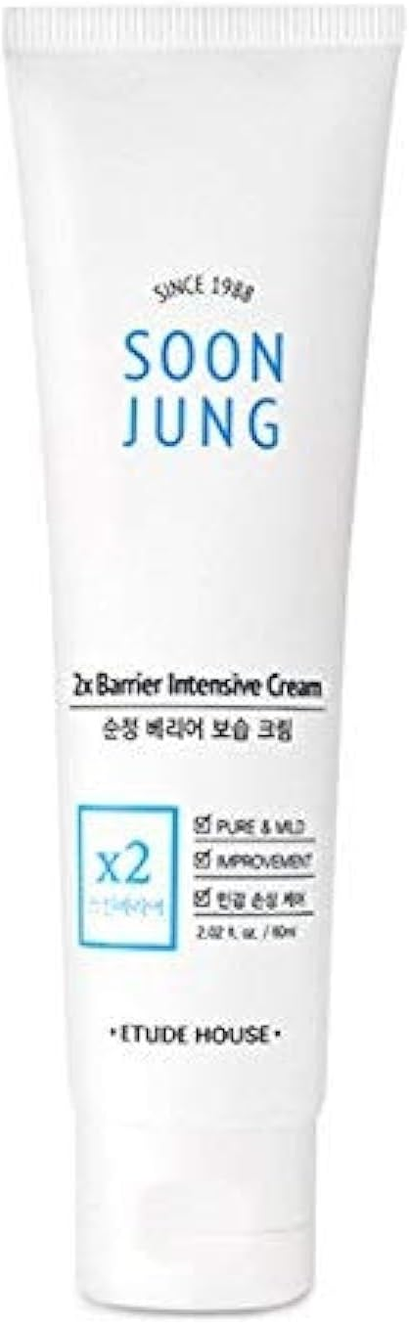 ETUDE HOUSE Soonjung 2X Barrier Intensive Cream 60Ml (Old Version)- Hypoallergenic Shea Butter Hydrating Facial Cream for Sensitive Skin, Panthenol and Madecassoside Heals Damaged Skin image number 4