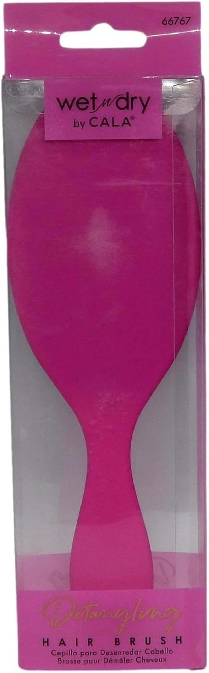 Cala Wet-N-Dry Fuchsia Hair Brush - Cobalt Blue image number 4