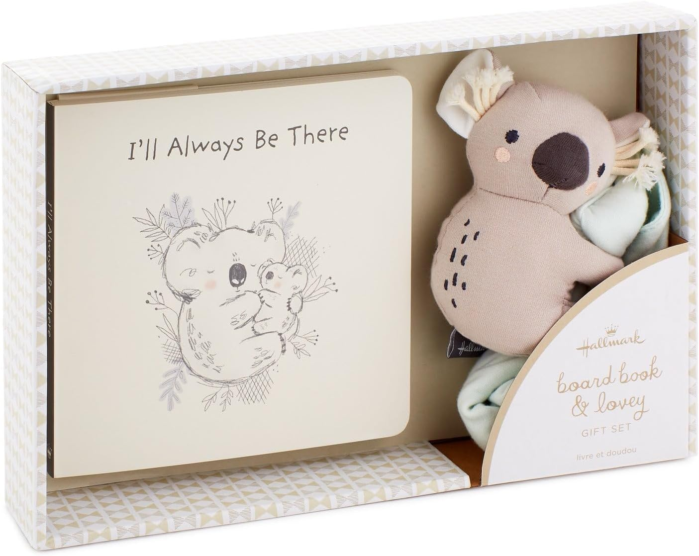 Hallmark &lsquo;I'Ll Always Be There Board Book&rsquo; with Koala Blanket Set - Comforter Set for Children/New Baby Comforter with Detachable Koala. Soft Cotton Lovey Blanket Baby Gift image number 3