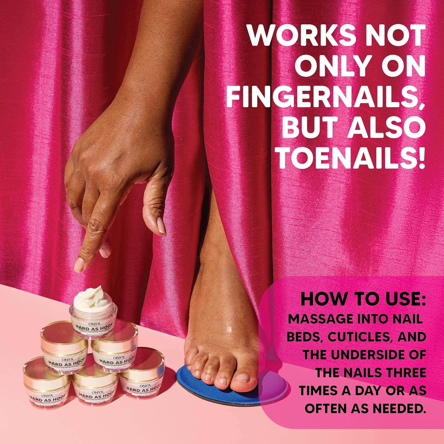 Hard as Hoof Nail Strengthening Cream with Coconut Scent Nail Strengthener, Nail Growth &. image number 4