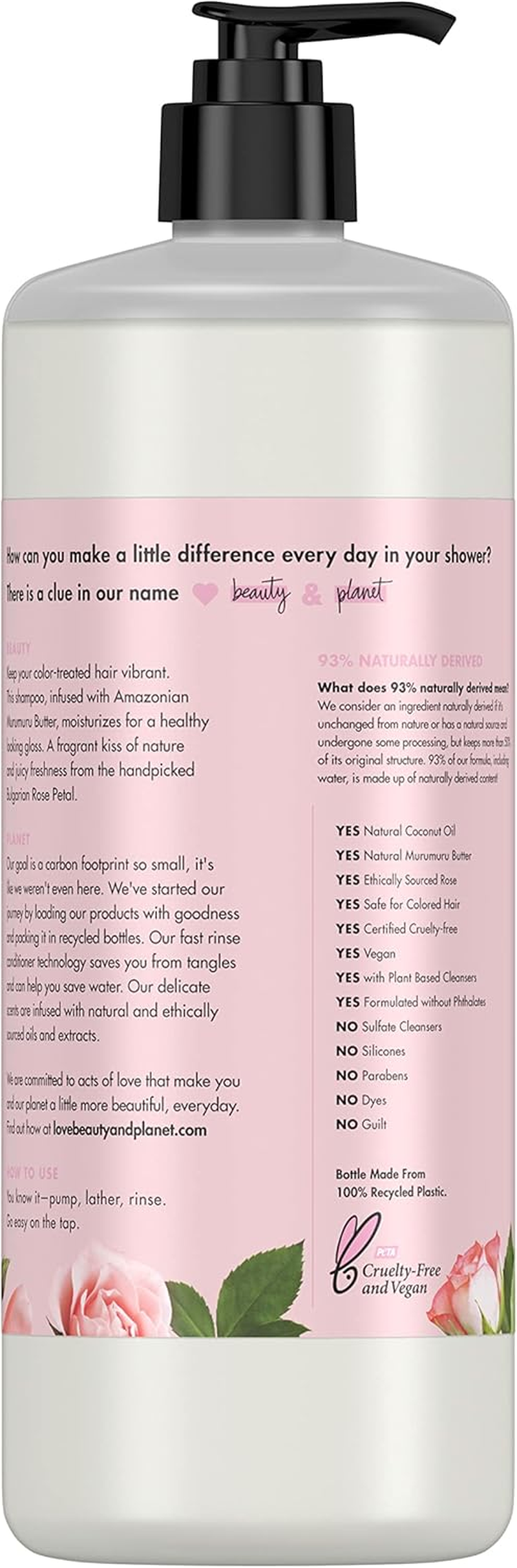 Love Beauty & Planet Shampoo Muru Muru 950Ml image number 4