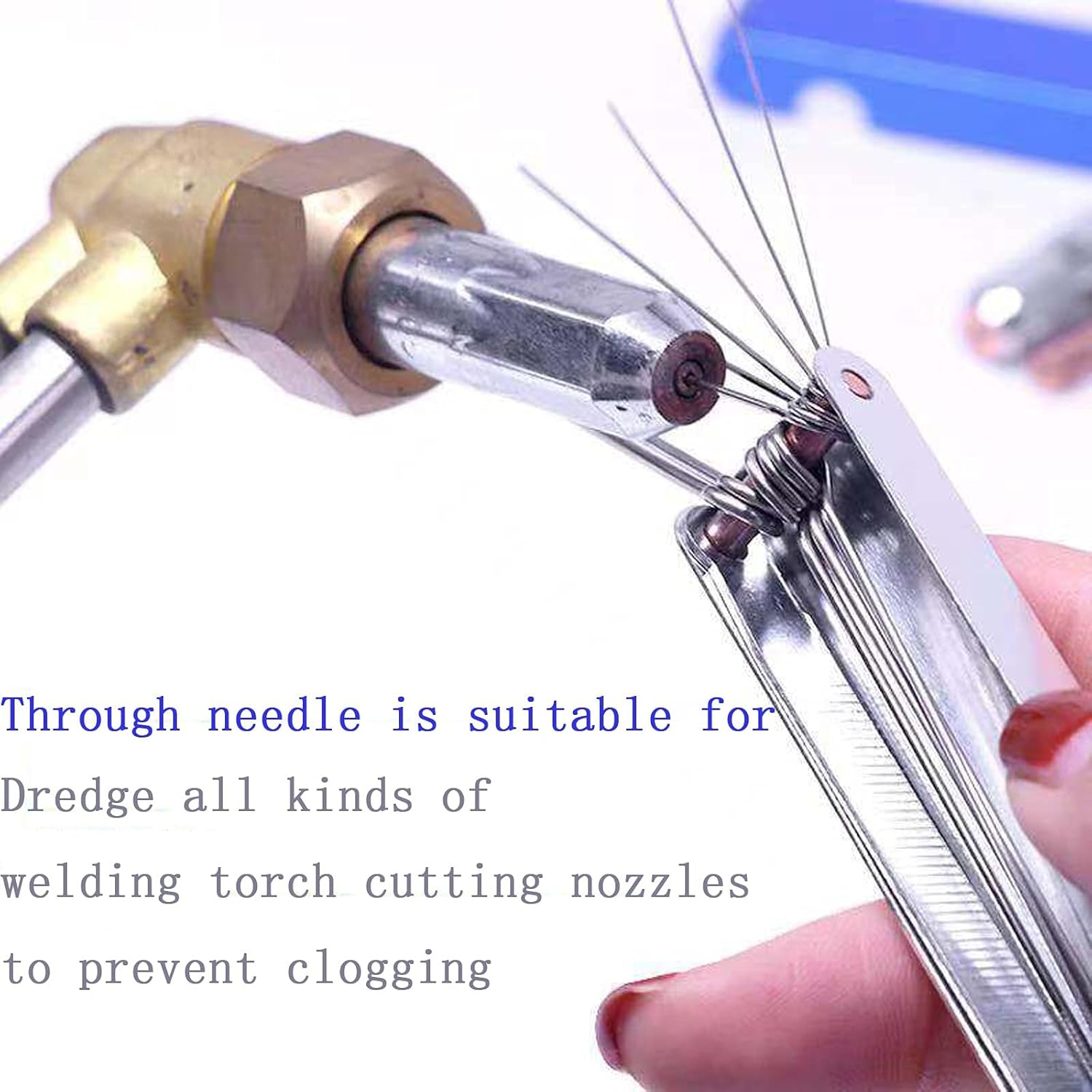 Welding Tip Cleaner, Carb Carburetor Cleaner and Torch Nozzle Tip Cleaner Set for Cleaning Engine Carburetors, Gas Orifices, Sprinklers, Shower Heads(12 Wire Set plus a Flat File) (1) image number 4