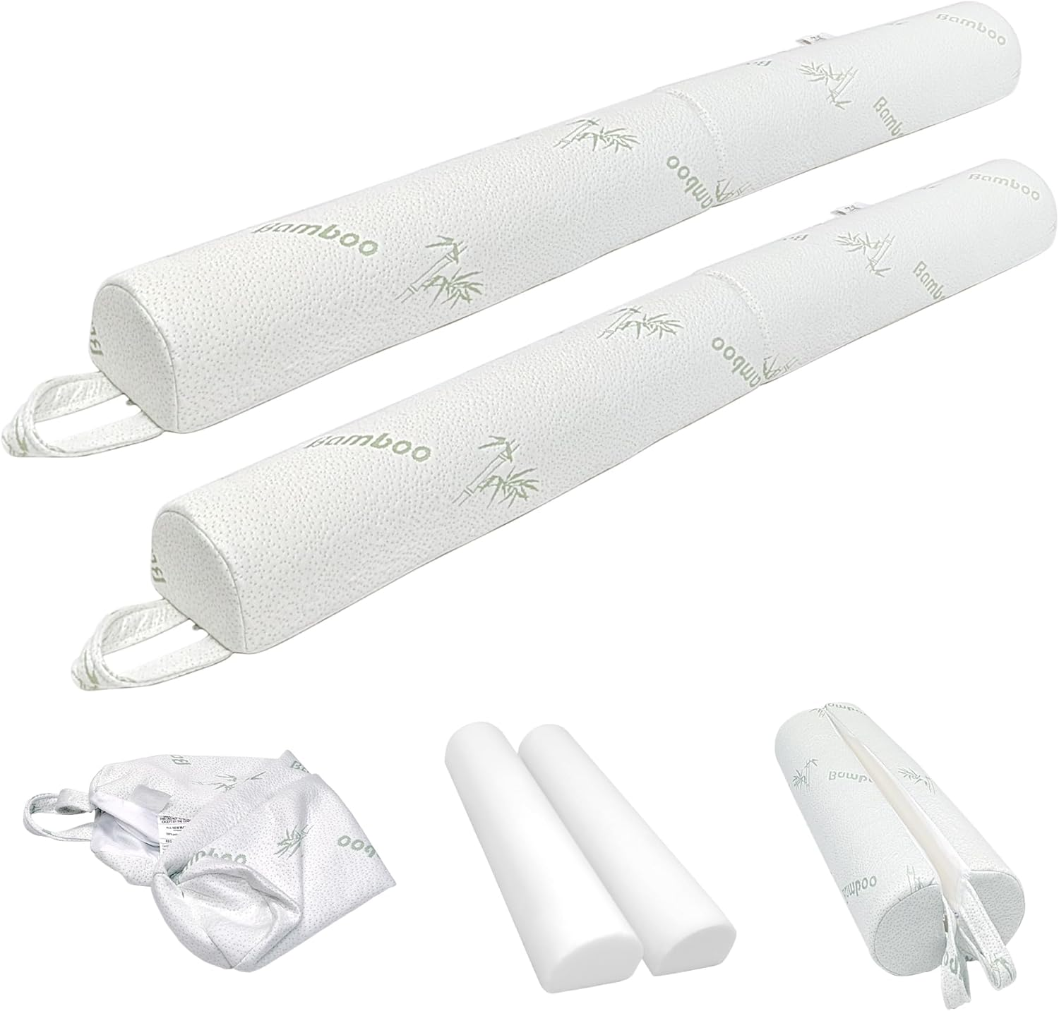 Fond + Found Foldable Bed Bumpers for Toddlers 2 Packs Foam Safety Bed Rail for Kids Baby Bed Bumper with Non-Slip and Washable Cover image number 3