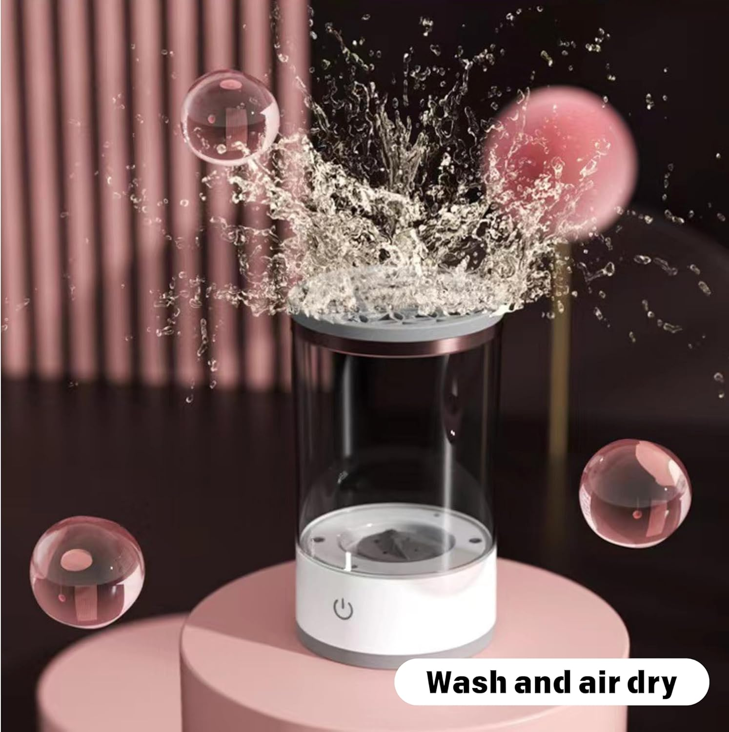 Automatic Makeup Brush Cleaner, Portable Compact Design, Deep Cleaning for All Brush Types (Plug In) image number 5