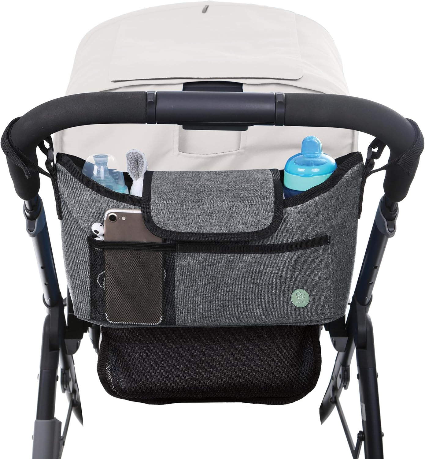Dreambaby on the Go Pushchair Organiser Set for Travelling - Stroller Bag, Drink Holder and 2 Hooks image number 5