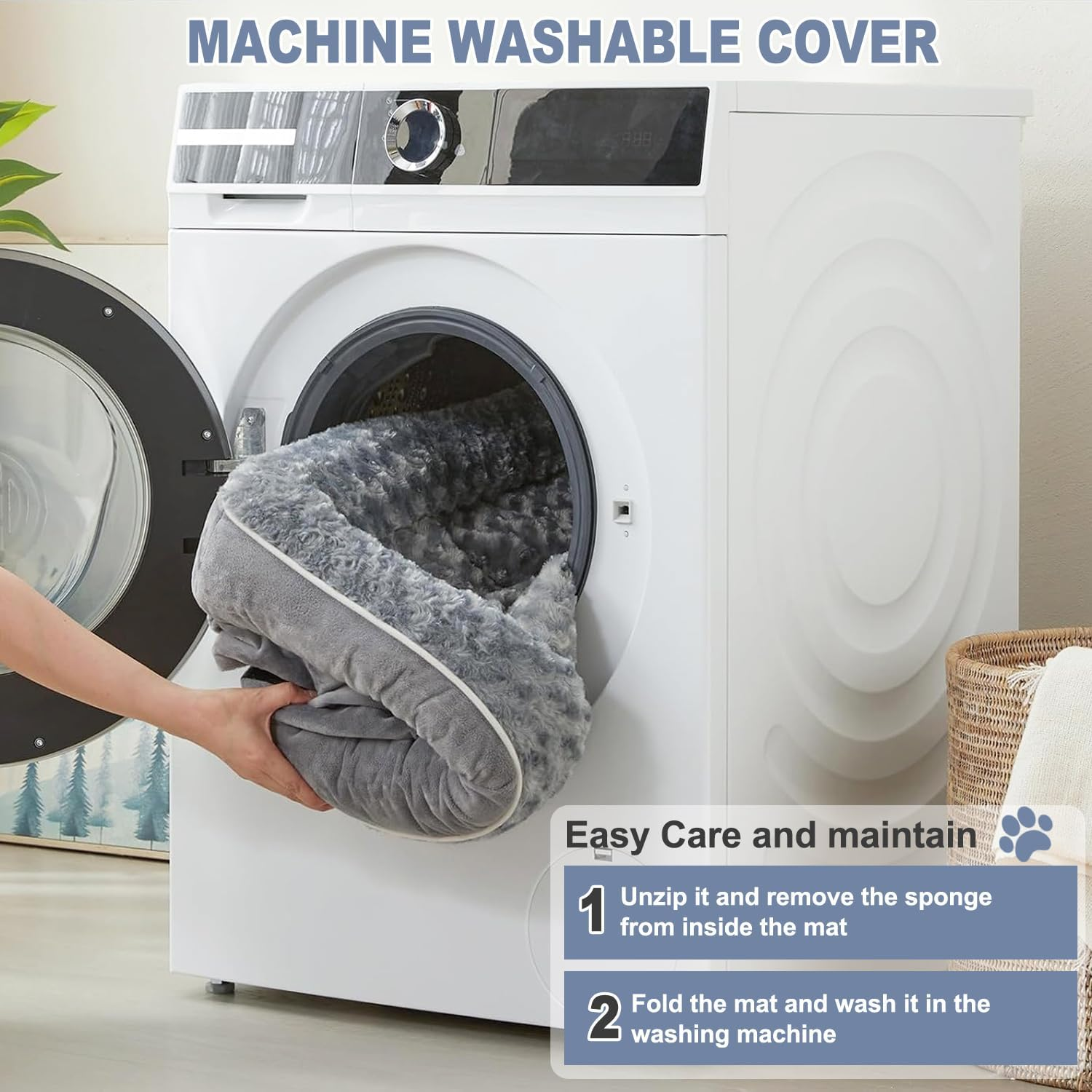 Honomastry Orthopedic Dog Bed for Large Dogs - Waterproof Pet Bed with Removable Washable Cover, Couch-Style Design for Medium/Big Dogs Comfort, Orthopedic Support for Joint Pain Relief (L, L-Shaped) image number 6