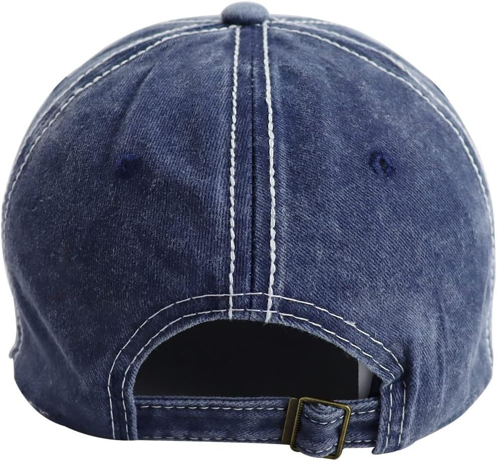 American Flag Hat for Men Women, Funny Adjustable Cotton Embroidered Distressed Baseball Cap image number 5