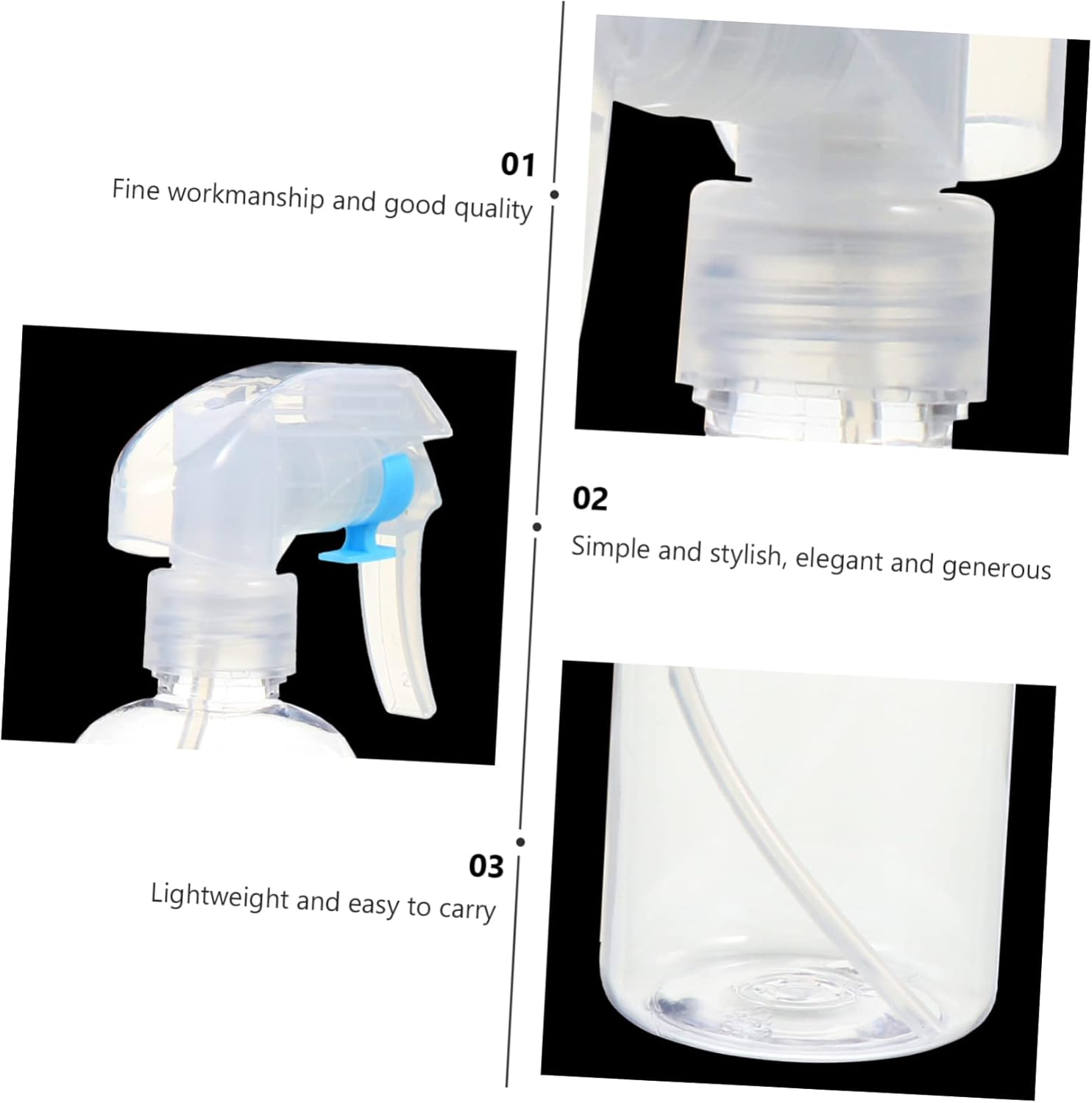 Outanaya 2Pcs Spray Bottle Water Sprayer for Plants Refillable Plastic Gardening Supplies Garden Use image number 3