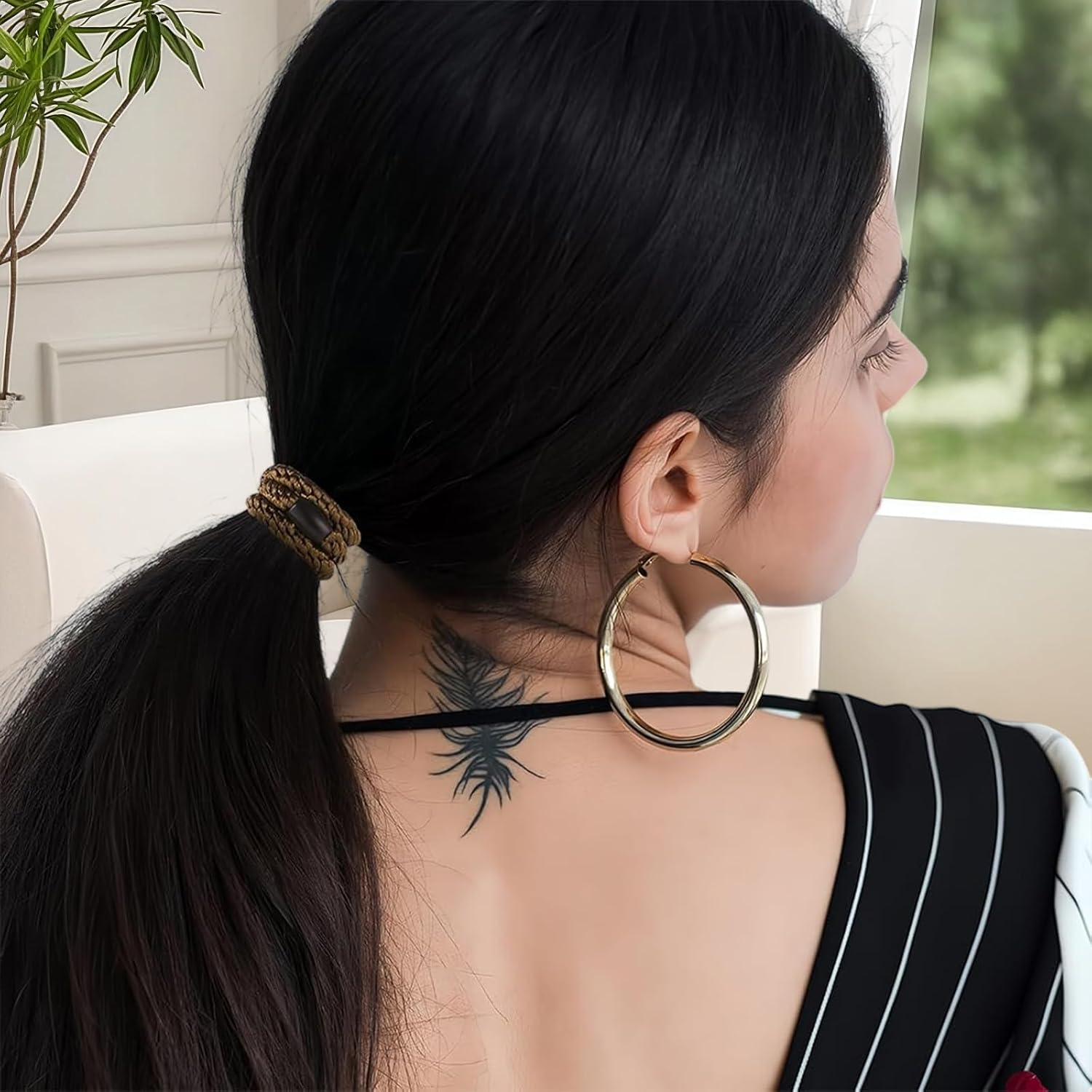 LINTRA Hair Scrunchie Set, Pack of 20 Hair Bobbles Girls, Fashionable Hair Scrunchie, Colourful, Elastic Knitted Scrunchie, Suitable for Women and Girls image number 2