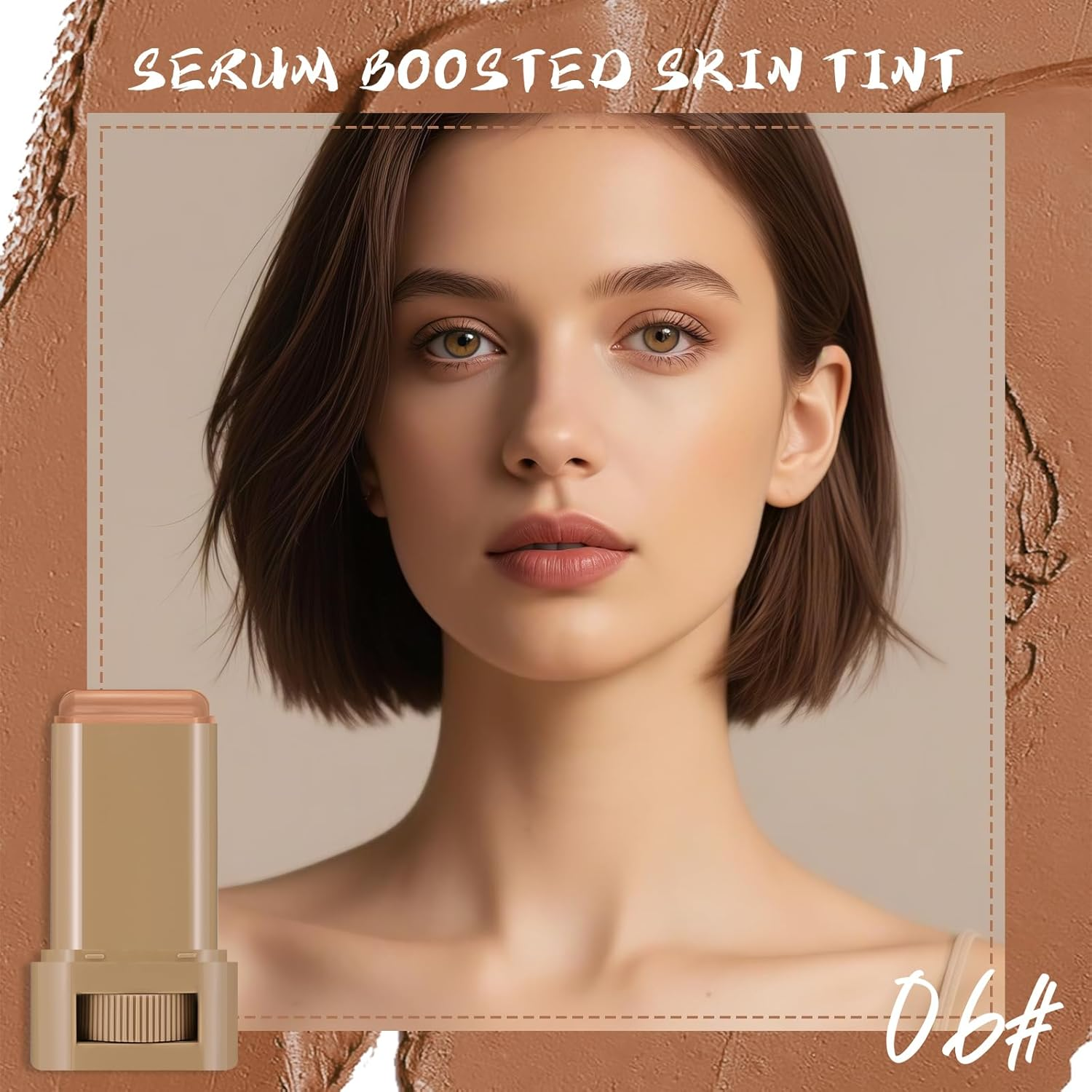 YBUETE Beauty Balm Serum Boosted Skin Tint,Foundation Stick Beauty Balm Serum Boosted Skin Tint Solid，Radiant and Dewy Finish,Solid Face Tinted Foundation for Women Natural Finish Makeup #6 image number 2