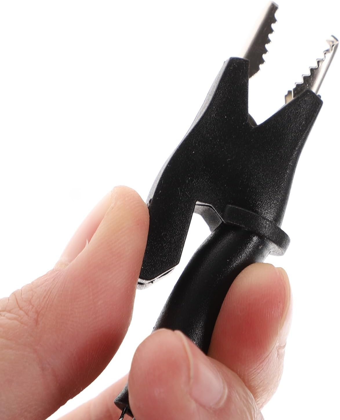 Gadpiparty Multimeter Alligator Clips Test Cable Probes Shaped Banana Plugs Copper Tips Insulated Rubber Leads for Electronic Testing and Power Supplies Black Red image number 1