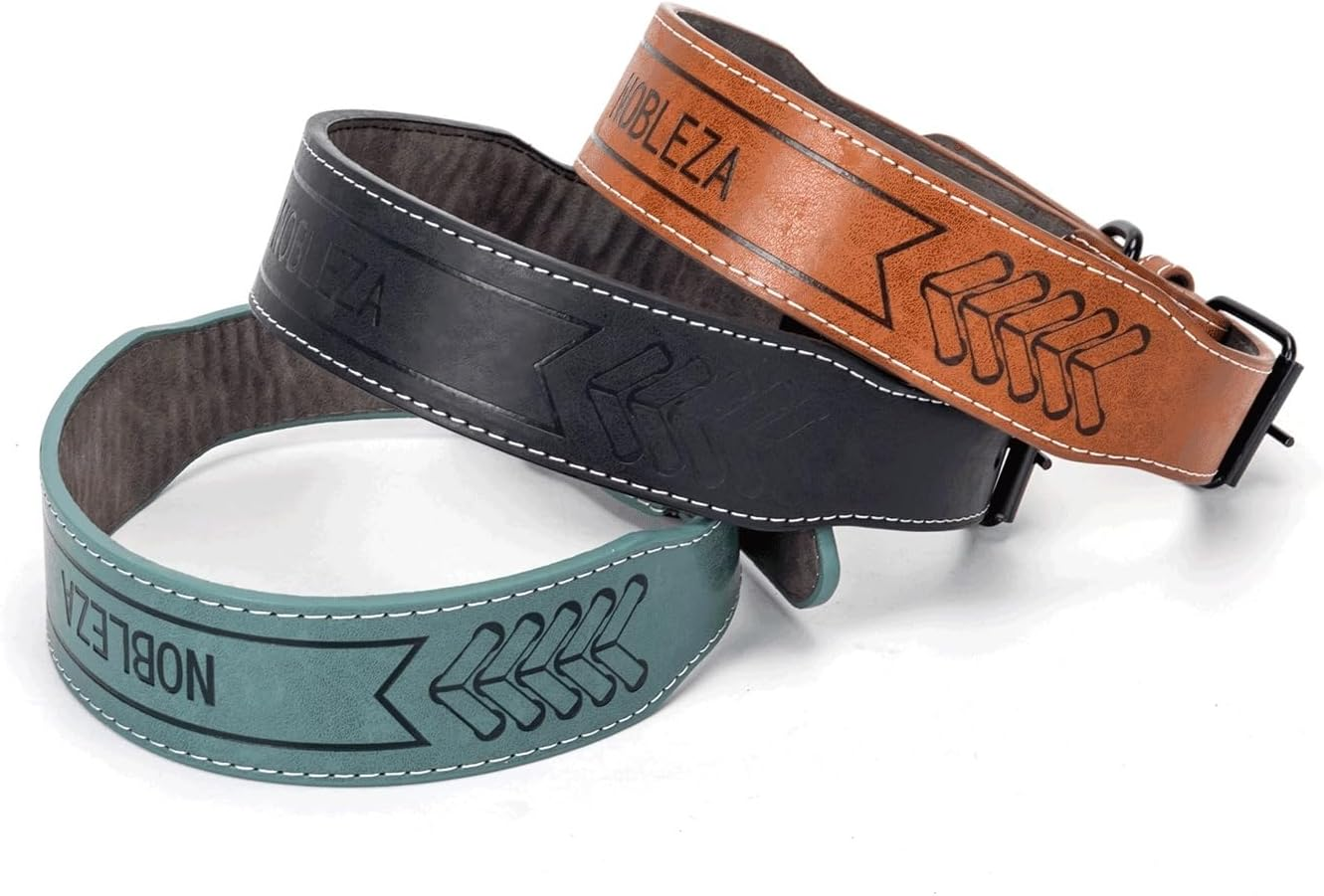 Durable PU Dog Collar, Adjustable and Lightweight; Ideal for Walks, Training and Outdoor Safety. image number 3