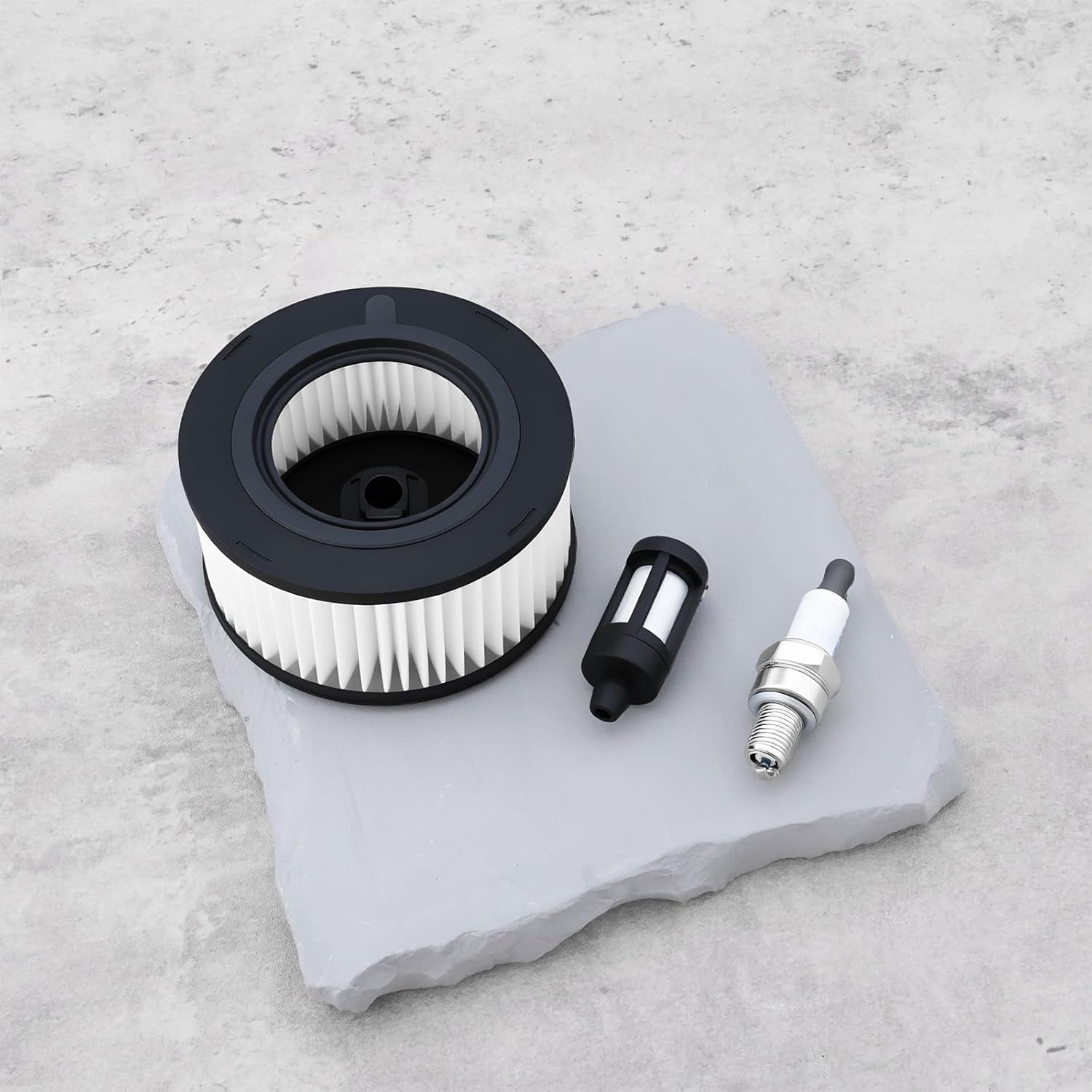 Set of 3Pcs Chainsaw Air Filter Fuel Filter AM5C Spark Plug 1141 120 1600, 0000 350 3518 Compatible with Stihl MS231 MS251C image number 2