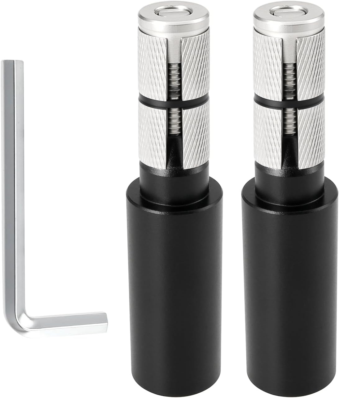 Emsea 1Pair Bicycle Flat Bar Extender Aluminium Alloy MTB Bike Handlebar Bar End Extension 91X22.2Mm Bike Stem Riser 15-20Mm Ported Handlebars Black image number 4